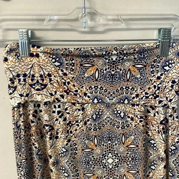 Women's Artisan NY Size Small Navy/Orange Multi Color Maxi Skirt - Picture 2 of 9